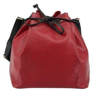 Louis Vuitton Epi Petit Noe Bicolor Bucket Bag Black